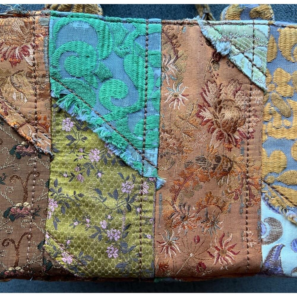 Prada LIMITED EDITION RARE Silk Patchwork Canapa … - image 10